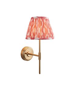 Endon Lighting - Step T Bar & Ikat 20cm - 116059 - Aged Brass Pink Wall Light