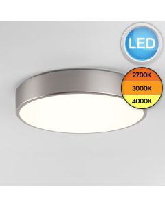 Astro Lighting - Mallon LED 1125015 - IP44 Matt Nickel Ceiling Light