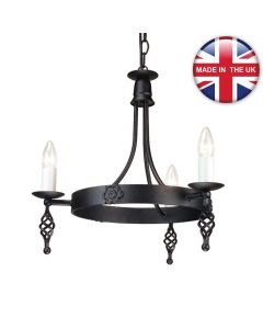 Elstead - Belfry BY3-BLACK Chandelier