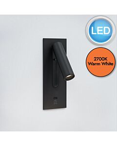 Astro Lighting - Fuse - 1215144 - LED Black Reading Wall Light