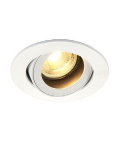 Saxby Lighting - Cast - 81739 - White Tilt Anti Glare Recessed Ceiling Downlight