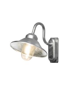 Konstsmide - Vega - 556-320 - Galvanized Zinc IP44 Outdoor Wall Light