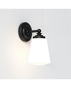 Astro Lighting - Anton - 1106006 - Black White Glass IP44 Bathroom Wall Light