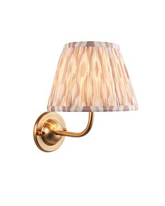 Endon Lighting - Dome Arc & Ikat 20cm - 115965 - Aged Brass Neutral Wall Light