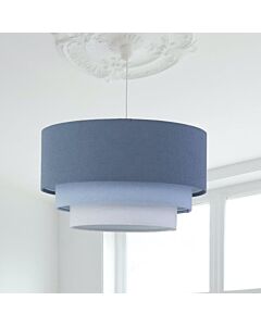 Gabi - Blue Ombre Linen 3 Tier Ceiling Light Shade