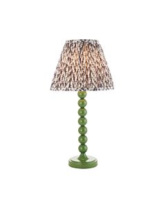 Endon Lighting - Higgledy & Leaf 25cm - 114697 - Green Grey Table Lamp With Shade