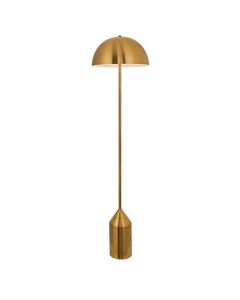 Endon Lighting - Nova - 90521 - Antique Brass White Floor Lamp