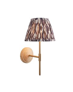 Endon Lighting - Wood T Bar & Ikat 20cm - 116112 - Ash Wood Grey Wall Light