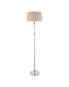 Interiors 1900 - Polina - 70818 - Nickel Beige Floor Lamp