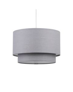 Dark Grey 2 Tier Ceiling Light Shade