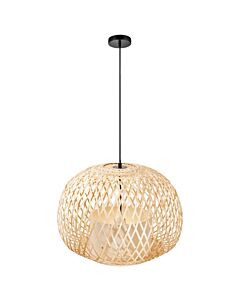 Nordlux - Hisoka - 2212403060 - Black Natural Bamboo Ceiling Pendant Light