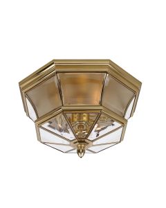 Elstead - Quoizel - Newbury QZ-NEWBURY-F-PB Flush Light