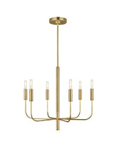 Feiss Lighting - Brianna - FE-BRIANNA6-BB - Burnished Bronze 6 Light Chandelier