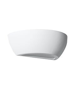 Mazzaro - White E14 Plaster Wall Light