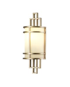 Feiss Lighting - Fusion - FE-FUSION1-PNBR - Natural Brass Opal Glass Wall Washer Light