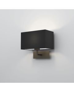 Astro Lighting - Park Lane Grande 1080045 & 5001003 - Bronze Wall Light with Black Shade