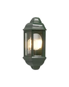 Konstsmide - Cagliari - 7011-600 - Green Outdoor Half Lantern Wall Light