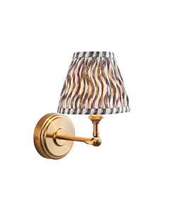 Endon Lighting - Step Wing & Ripple 16cm - 115780 - Aged Brass Grey Wall Light