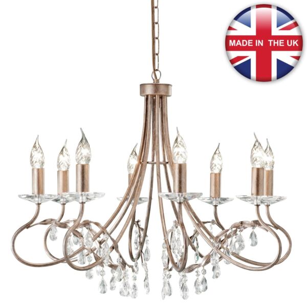 Elstead - Christina CRT8-SILVER-GOLD Chandelier