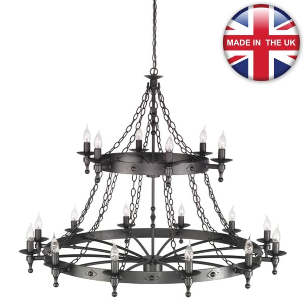 Elstead - Warwick WR18-GRAPHITE Chandelier