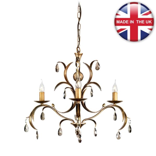 Elstead - Lily LL3-ANT-BRZ Chandelier