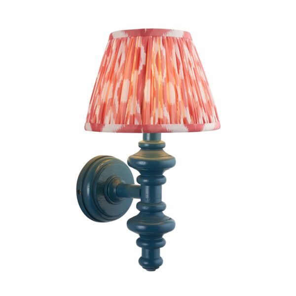 Endon Lighting - Carnaby & Ikat 20cm - 114474 - Blue Pink Wall Light