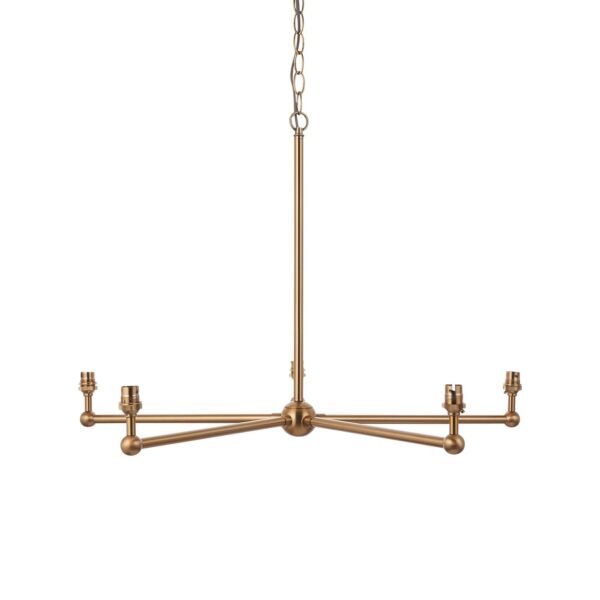 Endon Lighting - Santiago - 108212 - Aged Brass 5 Light Ceiling Pendant Light