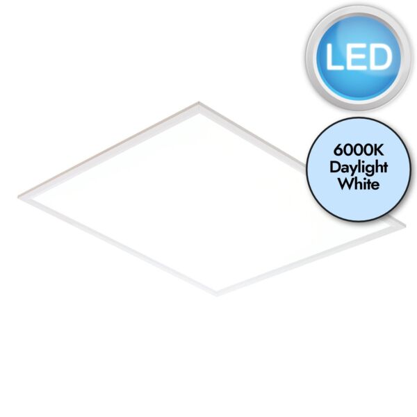 Saxby Lighting - Stratus - 81025 - LED White Opal 595 6000k Panel Light