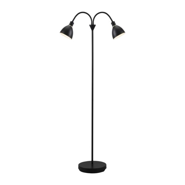 Nordlux - Ray - 63224003 - Black 2 Light Floor Reading Lamp