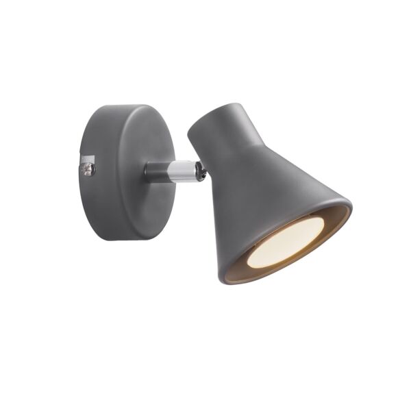 Nordlux - Eik - 45761010 - Grey Plug In Spotlight