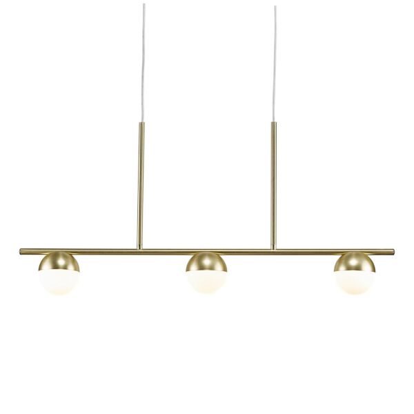 Nordlux - Contina - 2010953035 - Brass Opal Glass 3 Light Bar Ceiling Pendant Light