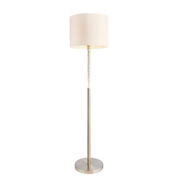 Endon Lighting - Andromeda - 71620 - Chrome White Floor Lamp