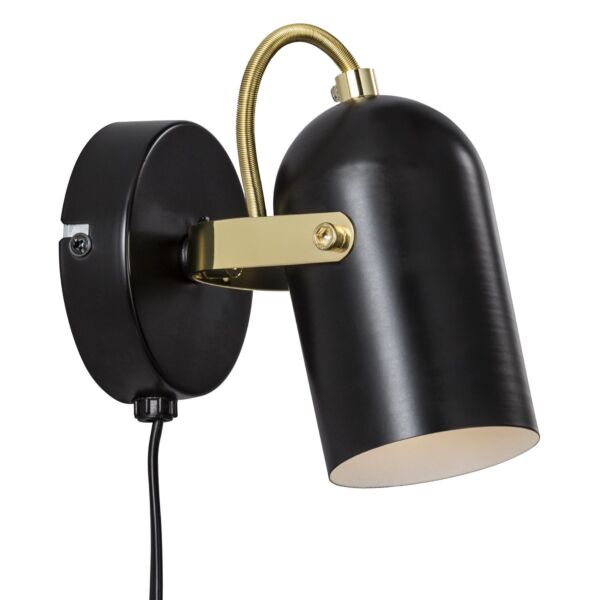 Nordlux - Lotus - 50101003 - Black Brass Plug In Spotlight