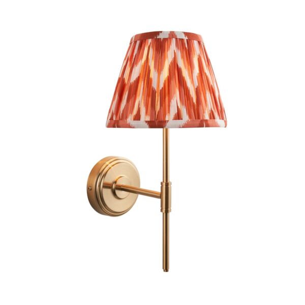 Endon Lighting - Step T Bar & Zigzag 20cm - 116066 - Aged Brass Orange Wall Light
