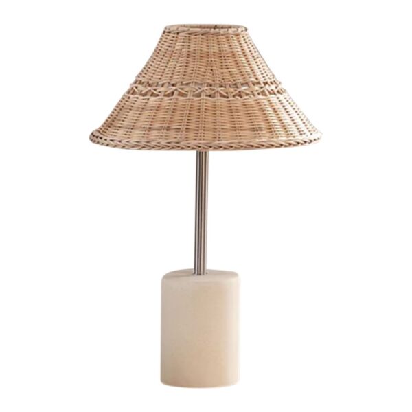 Keho - Rattan Table Lamp with Stone Base