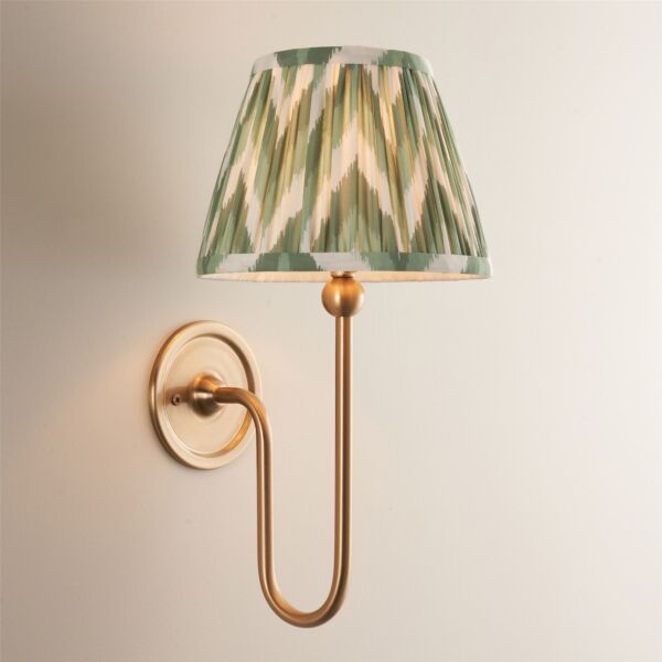 Endon Lighting - Santiago - 116826 - Aged Brass Green Wall Light