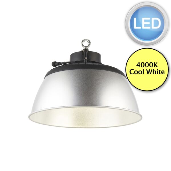 Saxby Lighting - Helios - 106734 & 106739 - LED Black Brushed Aluminium IP66 Ceiling Pendant Light