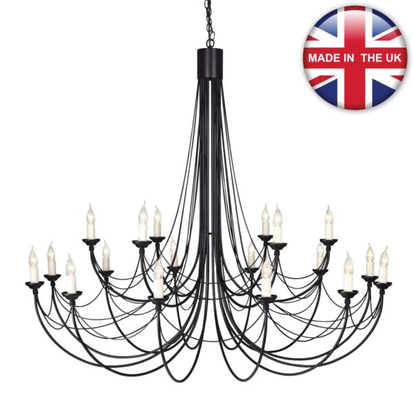 Elstead - Carisbrooke CB18-BLACK Chandelier