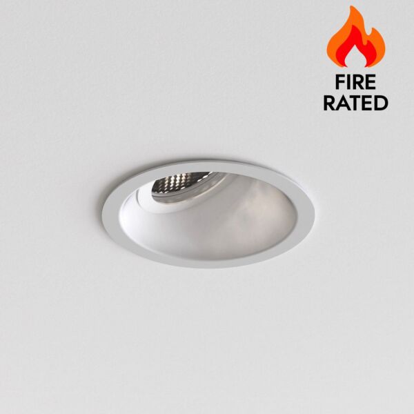 Astro Lighting - Minima Slimline Round 25 1249036 - IP65 Fire Rated Matt White Downlight/Recessed