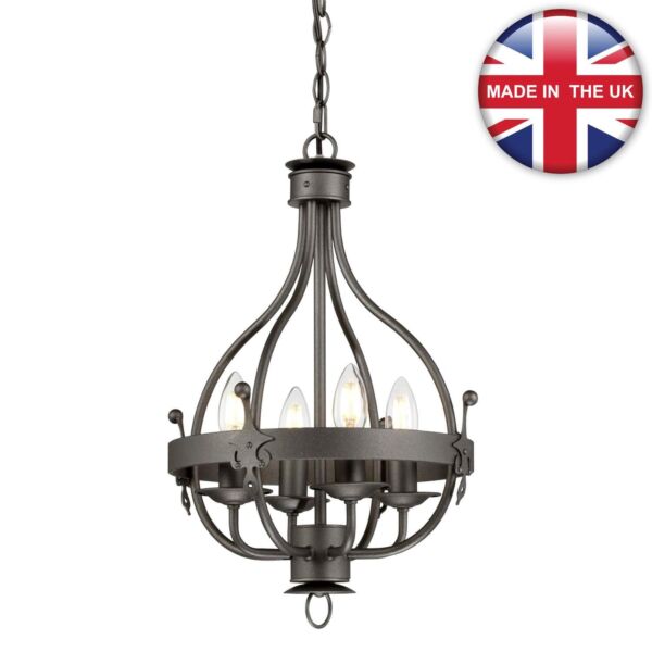 Elstead - Windsor Graphite WINDSOR4-GR Chandelier