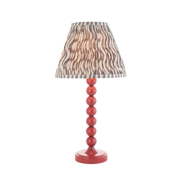 Endon Lighting - Higgledy & Ripple 25cm - 114732 - Pink Grey Table Lamp With Shade