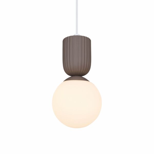 Nordlux - Sadie - 2512603018 - Brown Opal Glass Ceramic Ceiling Pendant Light