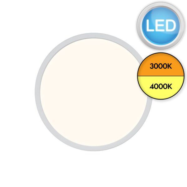 Nordlux - Oja 29 IP54 3000/4000K - 2210616101 - LED Matt White IP54 Flush Ceiling Light