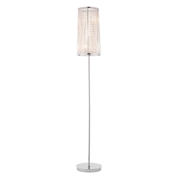 Endon Lighting - Sophia - 76723 - Chrome Clear Crystal Glass 3 Light Floor Lamp