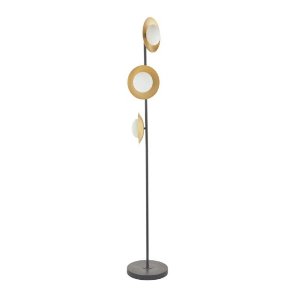 Kenmore - Dark Bronze and Gold Floor Lamp