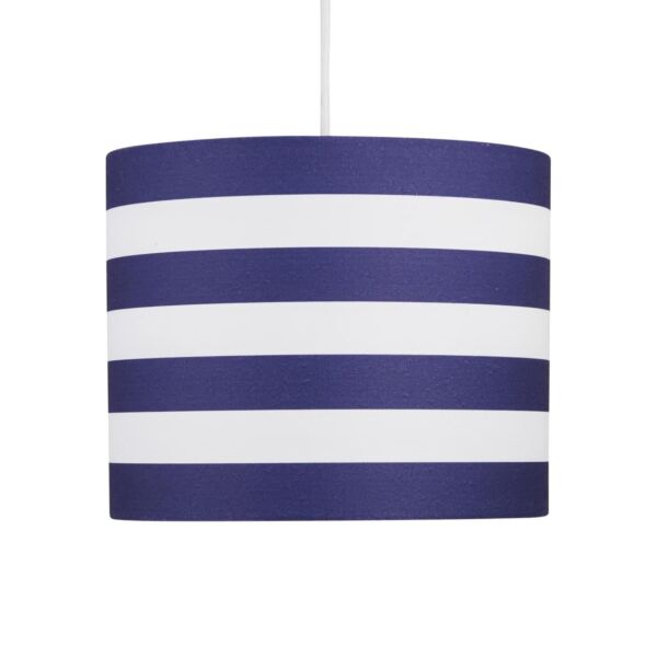 Navy Stripes 25cm Light Shade