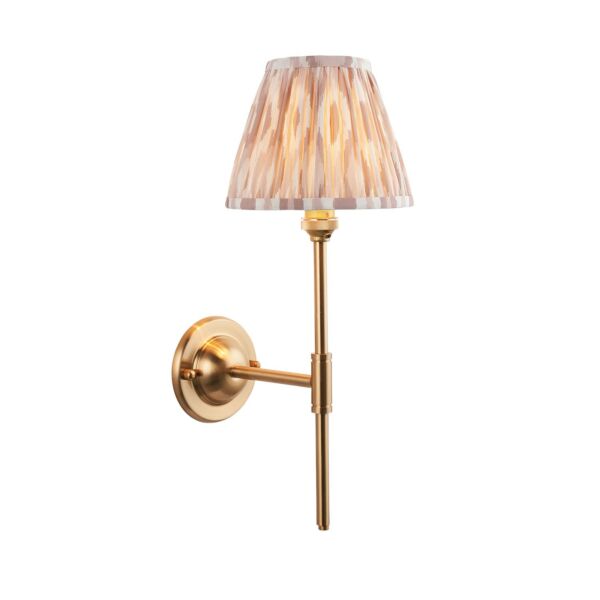 Endon Lighting - Dome T Bar & Ikat 16cm - 115620 - Aged Brass Neutral Wall Light