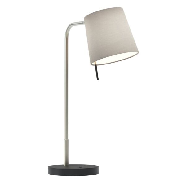 Astro Lighting - Mitsu - 5018033 & 1394009 - Nickel Black Oyster Table Lamp With Shade