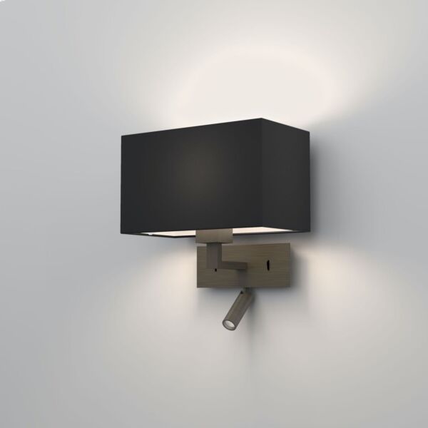 Astro Lighting - Park Lane Reader LED 1080051 & 5001003 - Bronze Reading Light with Black Shade