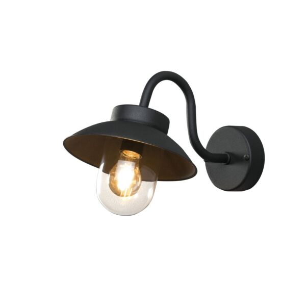 Konstsmide - Vega - 417-750 - Black IP44 Outdoor Wall Light